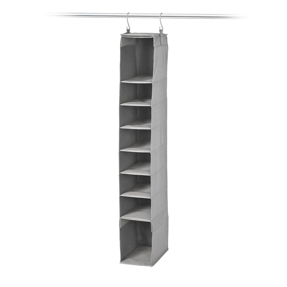 Gray Hanging Closet Organizer